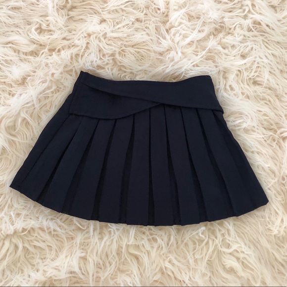 NWOT Girls Navy Blue Pleated Skirt - Picture 4 of 5